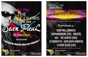 The Life In Colors Sean Paul @ Colombia - Cali | Yumbo | Valle del Cauca | Colombia