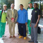 (coach) Jamer Ochoa Mesa, Colombian ambasador Luis Gulllermo Martinez, (coach) Raul Diaz Quejada,(coach) Wilder Zapaya Velazquez and co-founder of Jablespañol Jermaine Donavon